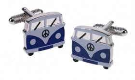 Cufflinks - Camper Van Blue